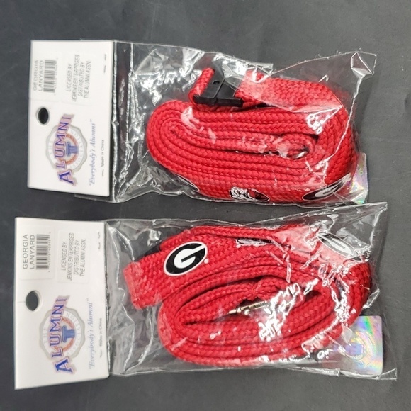 UGA Lanyards Georgia Bulldogs Fan Alumni Student Lanyards (2) - Picture 1 of 3
